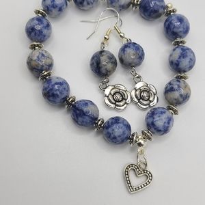 Bracelet and earrings